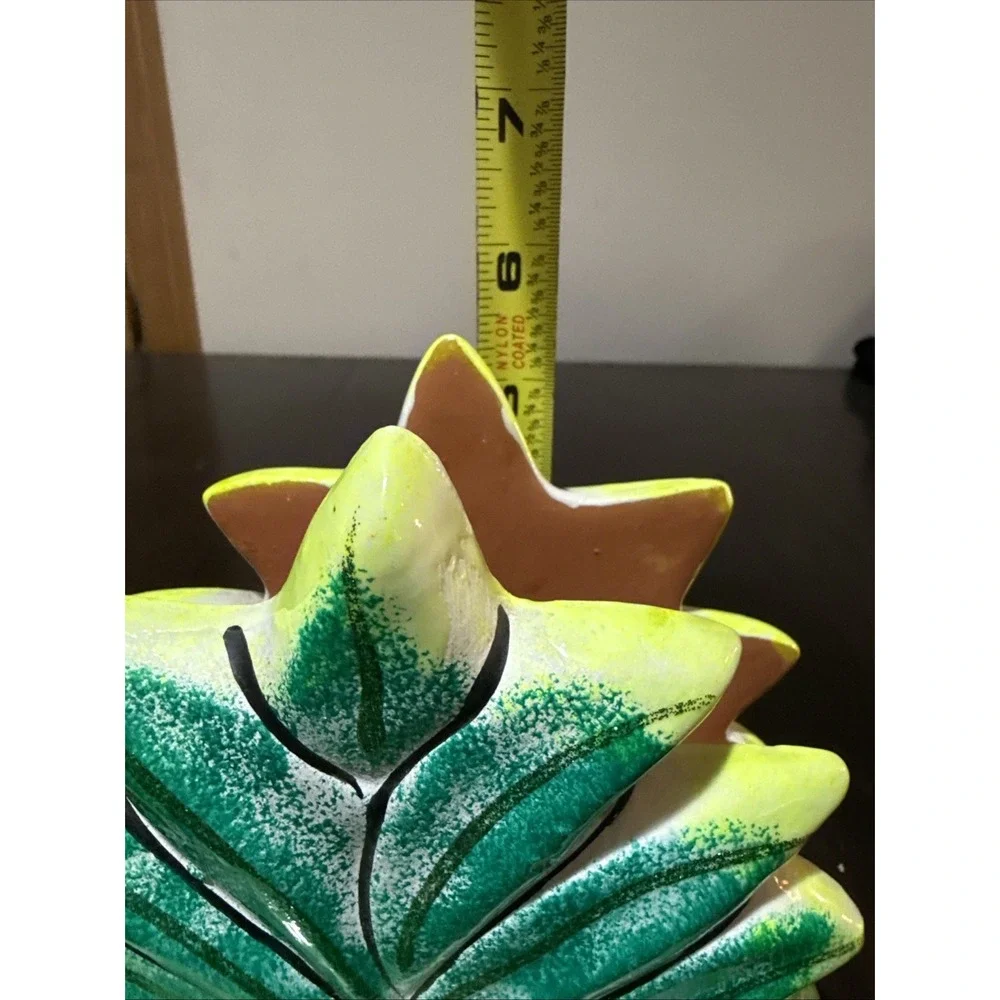 Handcrafted In Cozumel Mexico Pineapple Tropical Agave Ceramic Napkin Holder